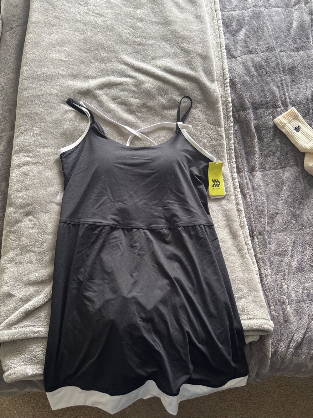 all in motion Black and White Athletic Dress
